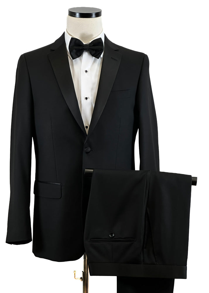 Black Tailored Fit Notch Tuxedo