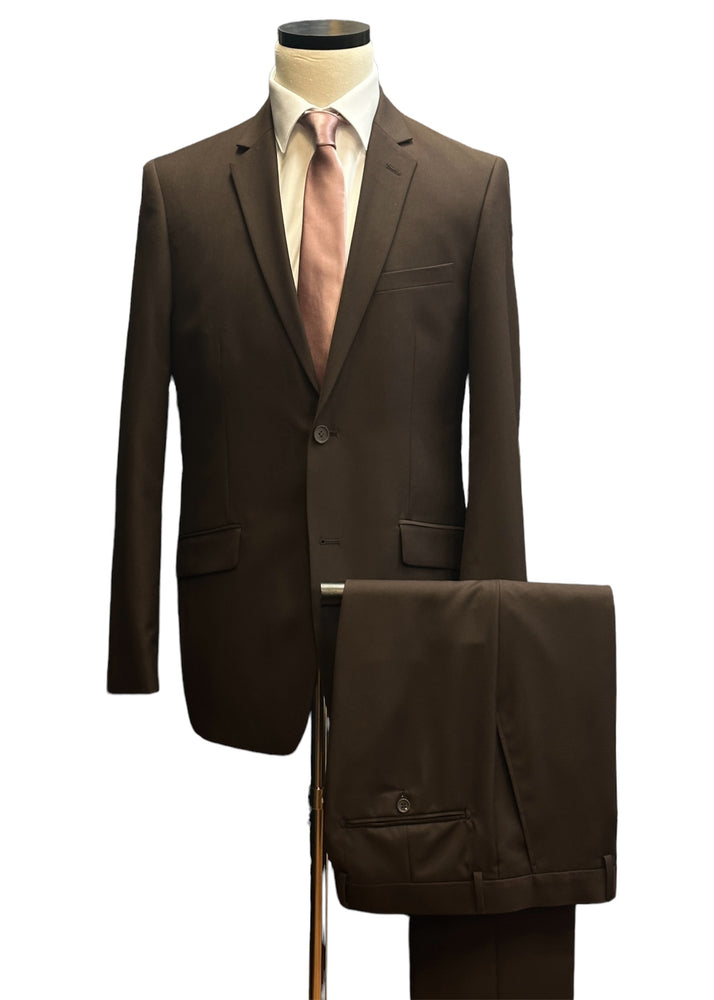 Chocolate Brown Slim Fit Suit