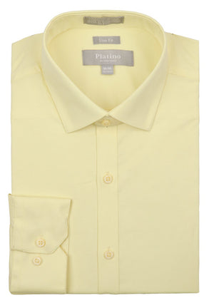 canary yellow dress shirt Men's Button Down Shirt Canary Yellow by Linea Uomo Cotton Blend assorted sizes