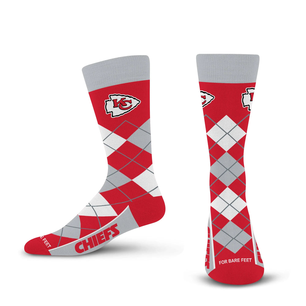Kansas City Chiefs Argyle Socks