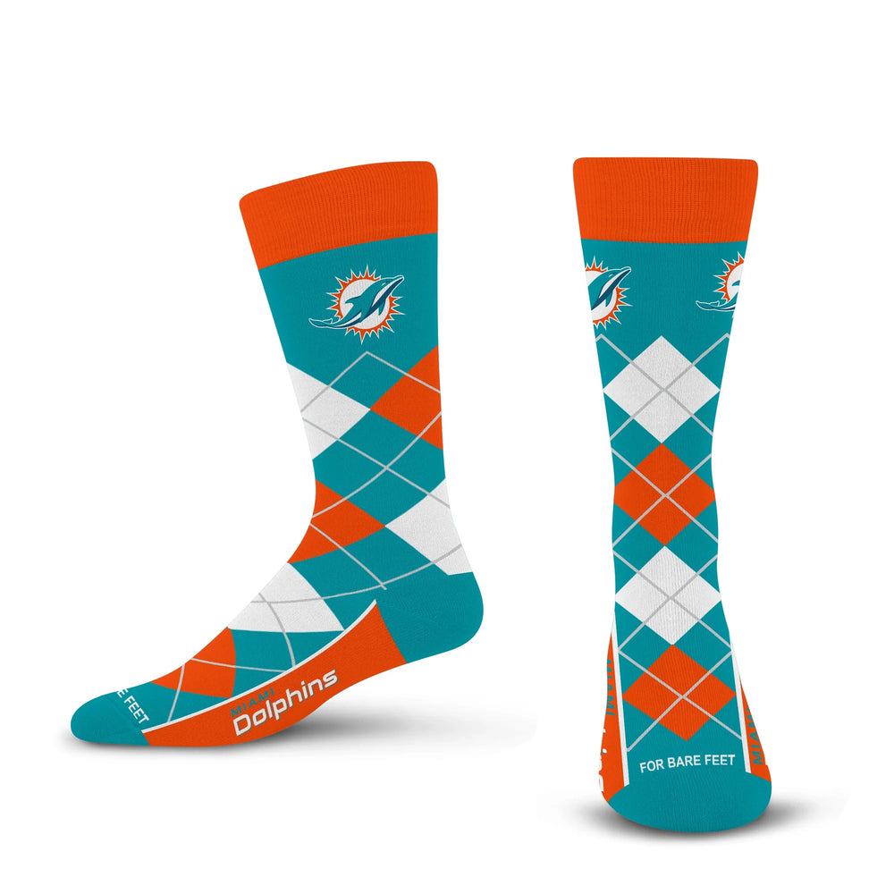 Miami Dolphins Argyle Socks