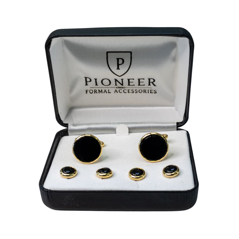 Black & Gold Stud Set