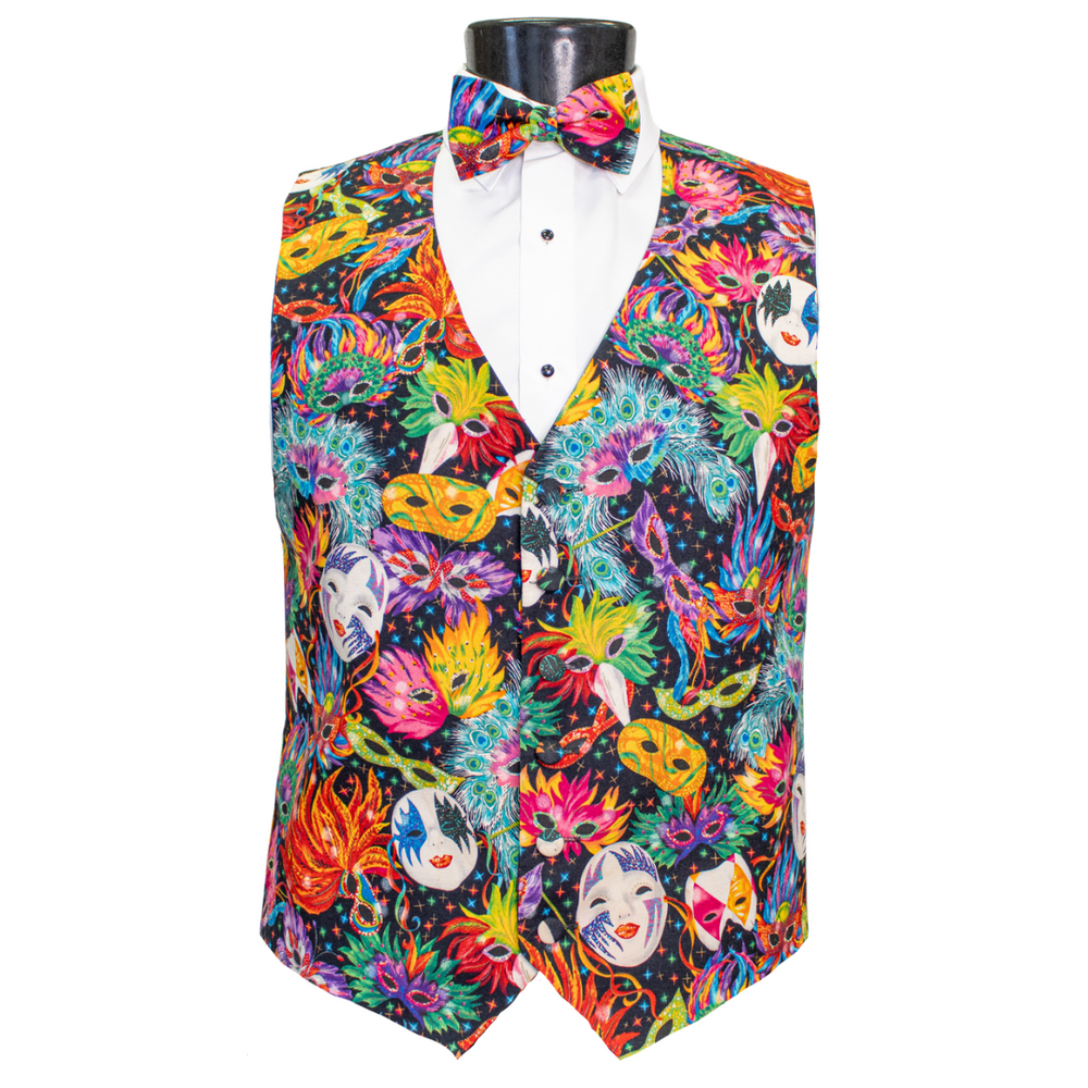 Mardi Gras Mask Vest