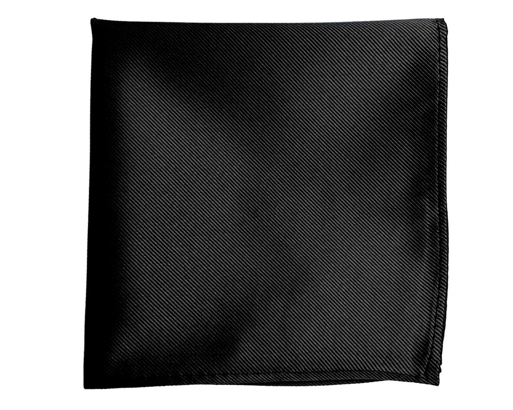 BLACK POCKET SQUARE