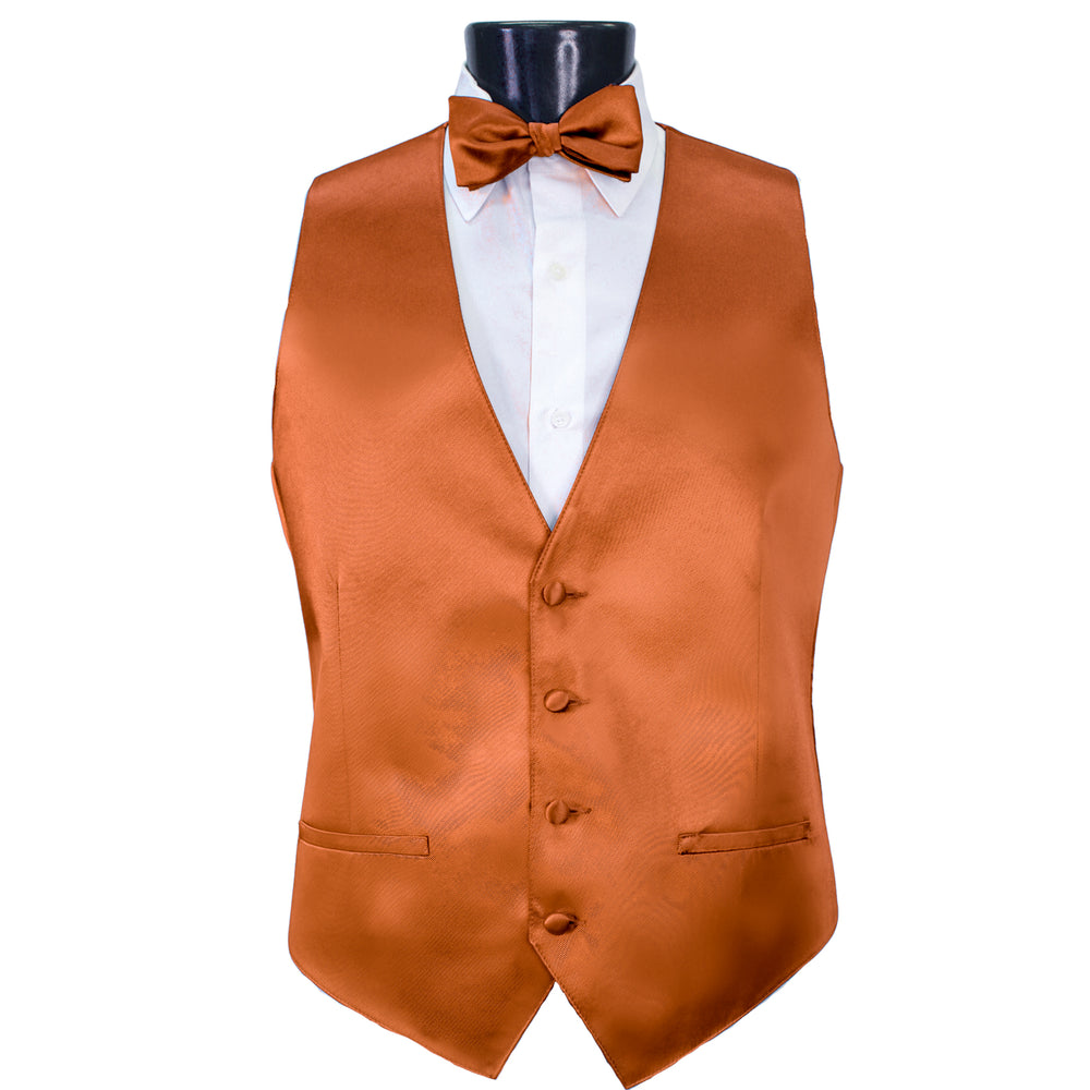 Burnt Orange Modern Solid Vest