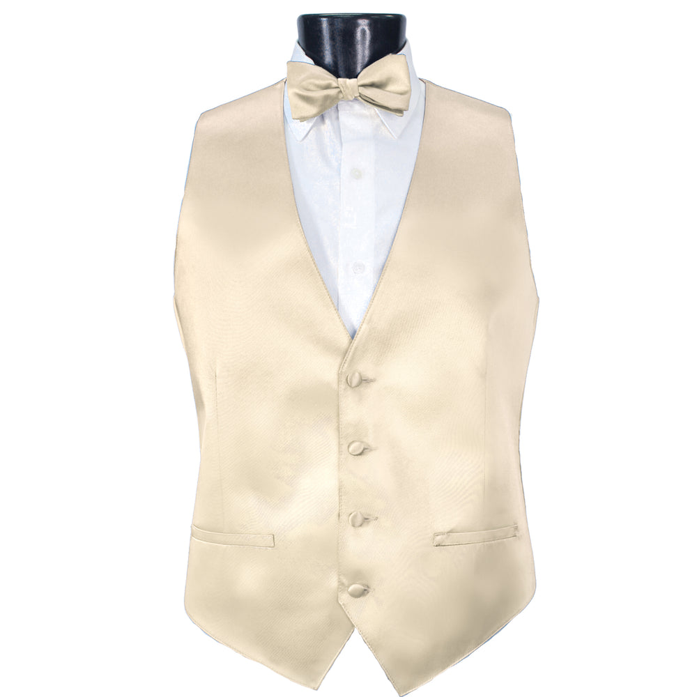 Champagne Modern Solid Vest