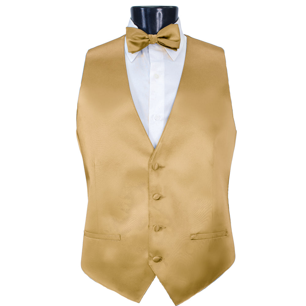Toffee Gold Modern Solid Vest