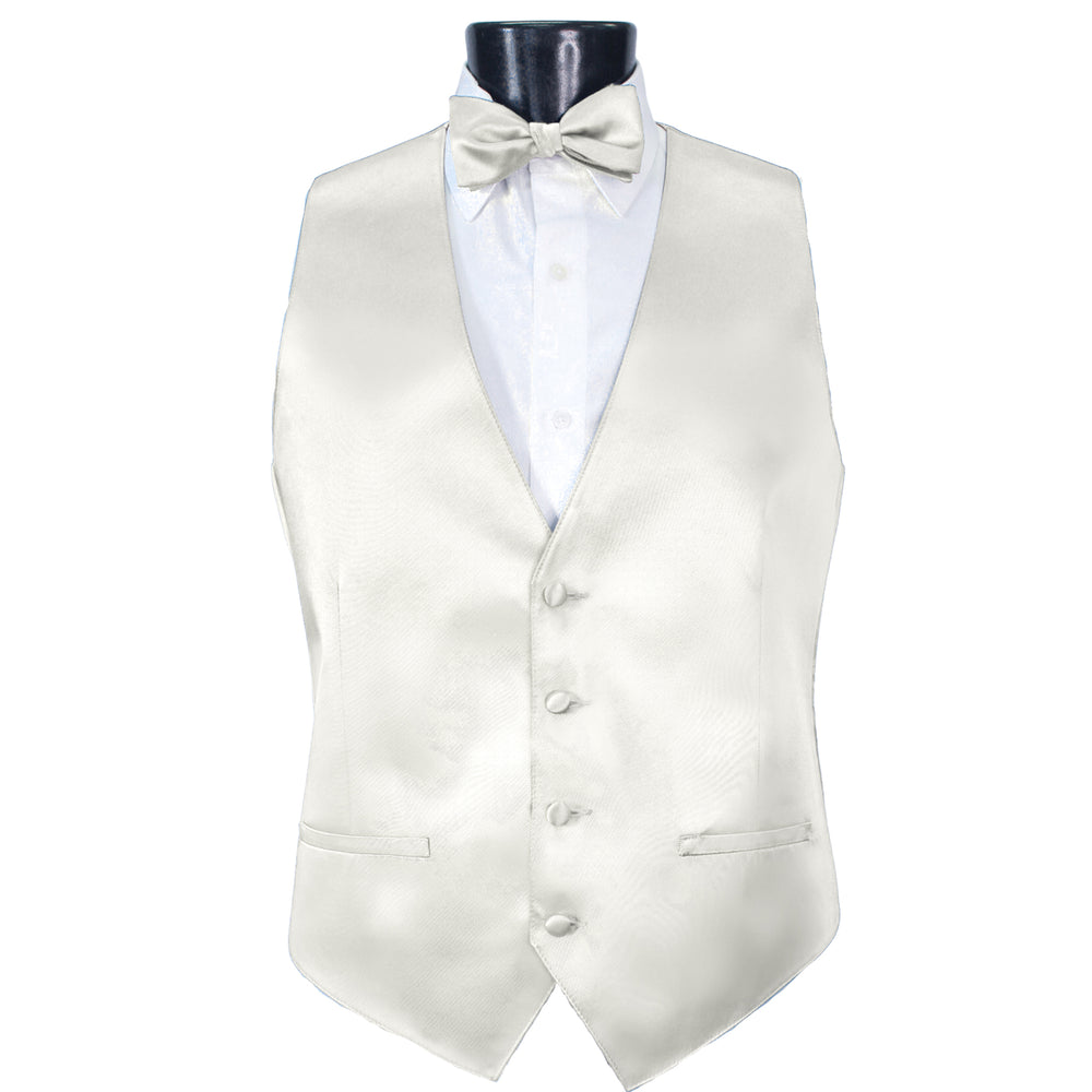 Ivory Modern Solid Vest