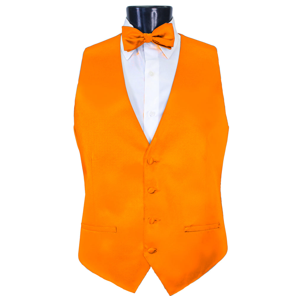 Tangerine Modern Solid Vest