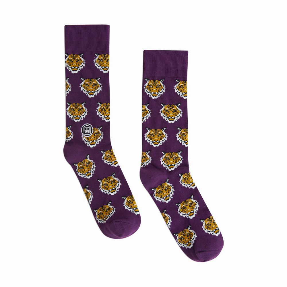 Bonfolk Tiger Purple Sock