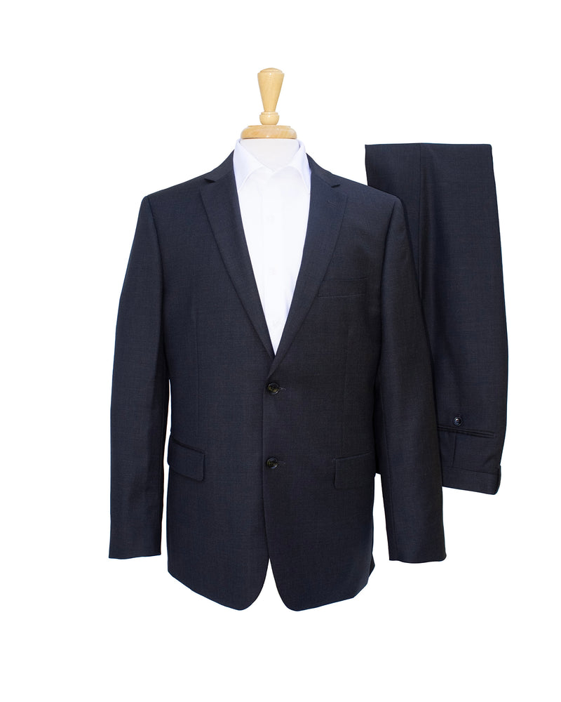 Tailored Fit Charcoal Wool Suit