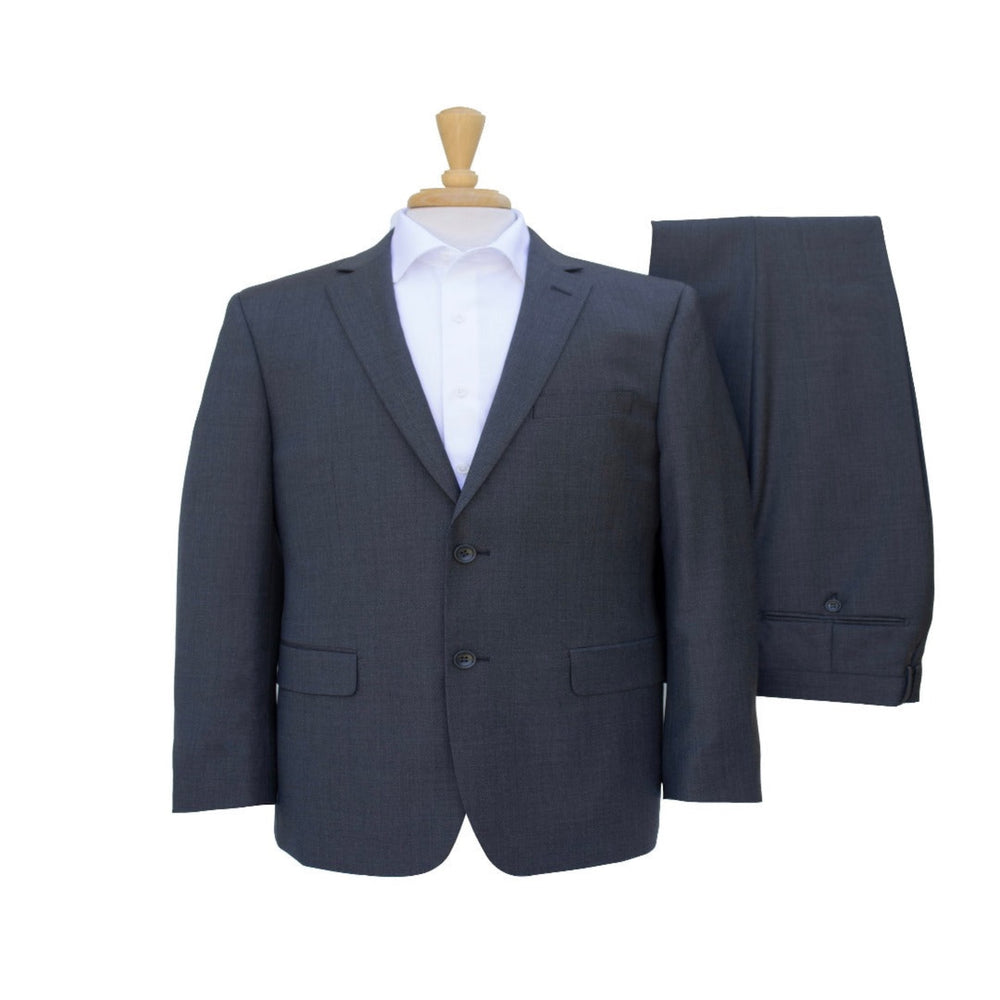 Tailored Fit Steel Gray Wool Suit