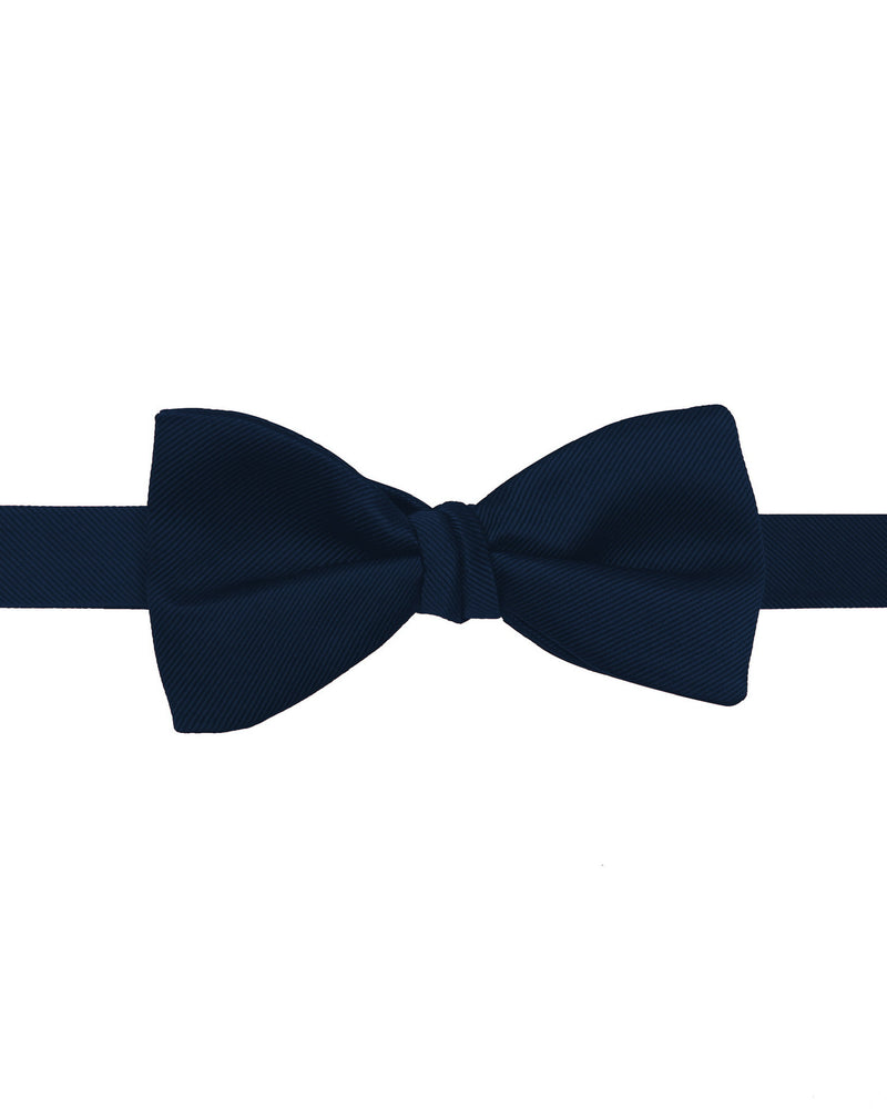 Navy Hand Knot Bow Tie