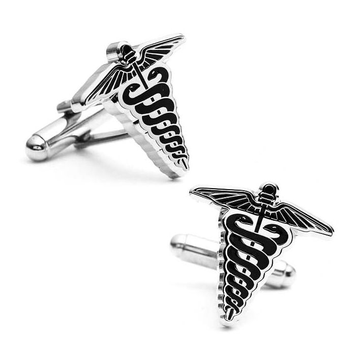 MEDICAL CADUCEUS CUFFLINKS