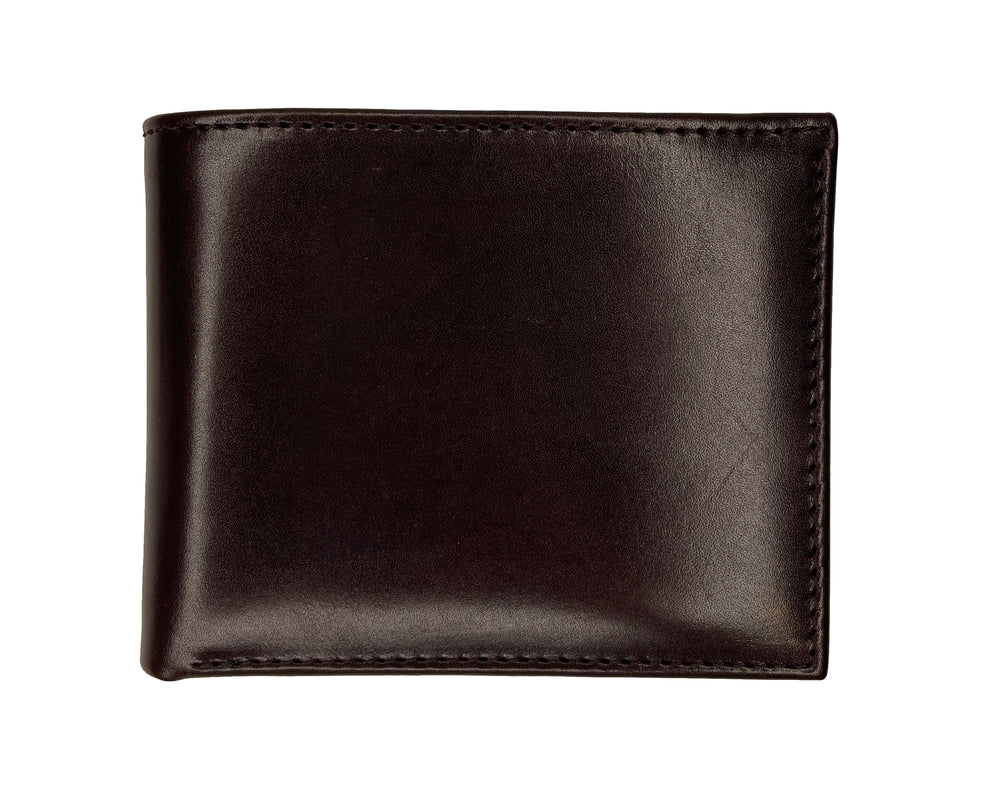 BROWN ITALIAN LEATHER SLIMFOLD WALLET